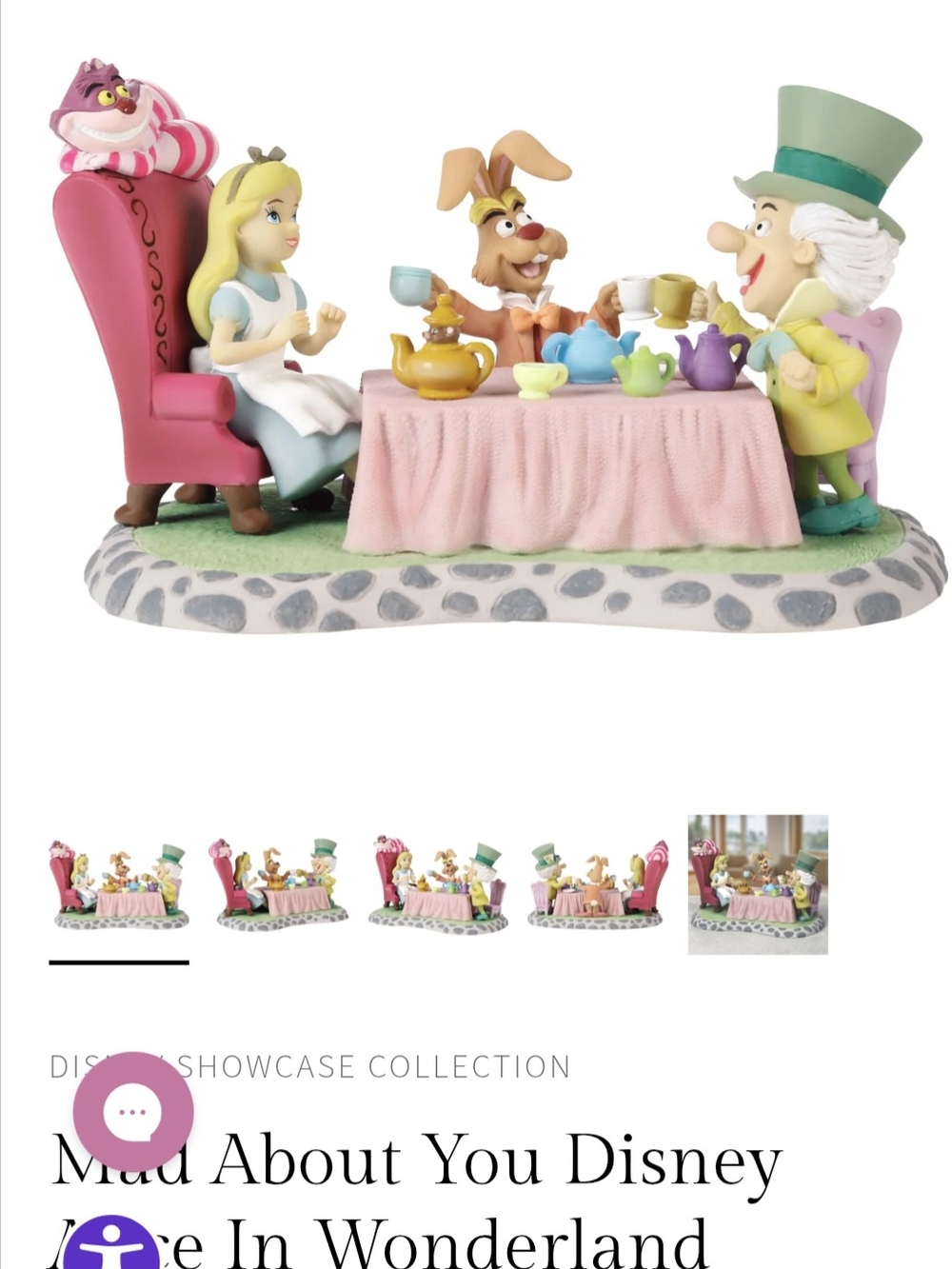 Precious Moments Disney Alice in Wonderland Tea Party